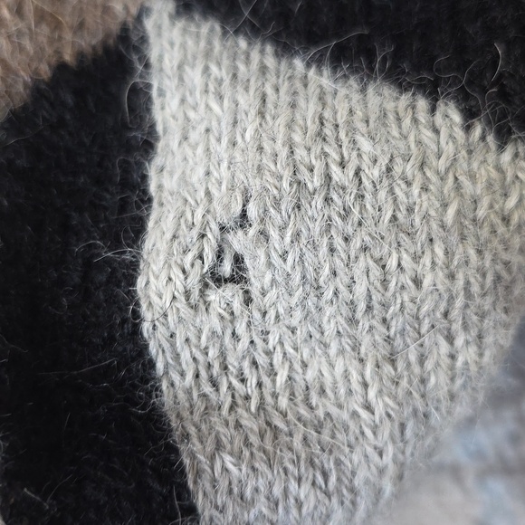 Norm Thompson Vintage 90's Men's Medium Geometric Pattern Alpaca Wool Sweater - Picture 3 of 3